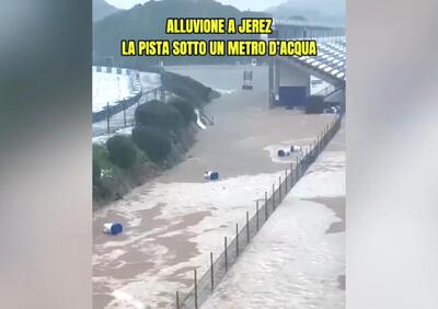 Alluvione a Jerez, il circuito sommerso dall'acqua [VIDEO]