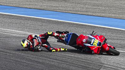 MotoGP 2025. GP di Thailandia. Joan Mir felice nonostante la caduta e le ustioni: "La gara in cui siamo stati pi&ugrave; forti"
