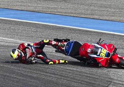 MotoGP 2025. GP di Thailandia. Joan Mir felice nonostante la caduta e le ustioni: La gara in cui siamo stati più forti