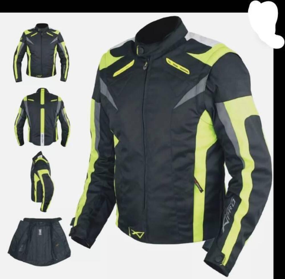 Giacca Moto Protezioni/Manica Staccabile Termico R 100 % (2)