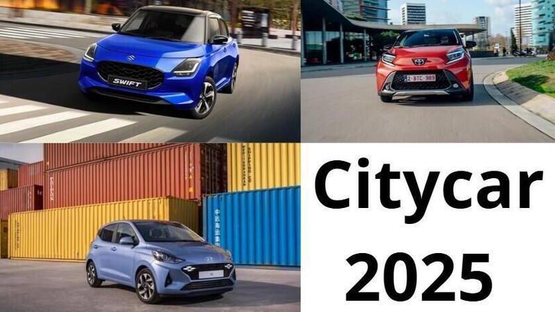 Le utilitarie del 2025: Suzuki Swift vs Hyundai i10 vs Toyota Aygo X
