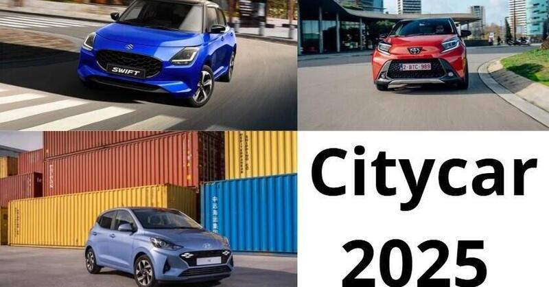 Suzuki Swift vs Hyundai i10 vs Toyota Aygo X: confronto citycar 2025