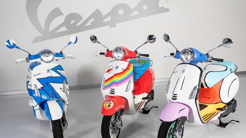 Tre Vespa speciali per i Giochi Mondiali Invernali Special Olympics Torino 2025