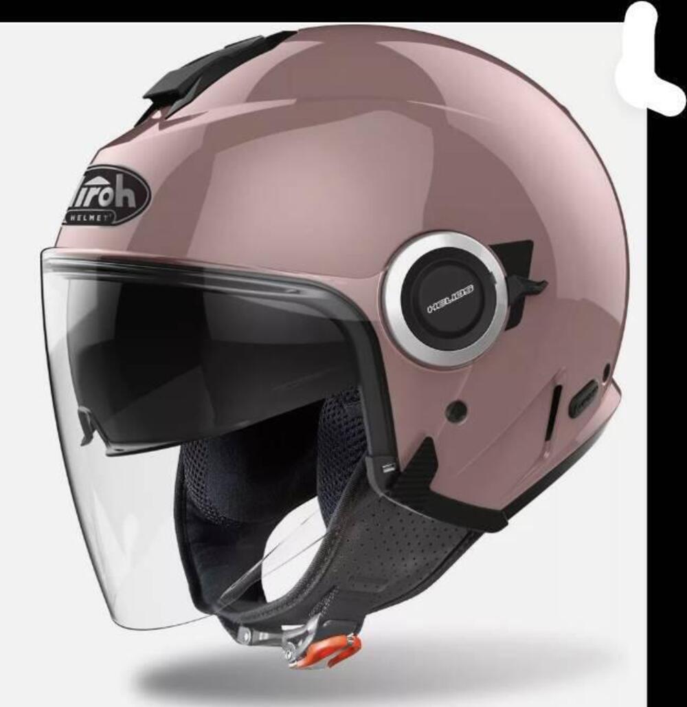 CASCO MOTO JET VISIERINO SOLARE AIROH HELYOS METAL