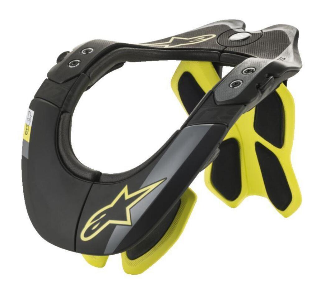 Supporto collo Alpinestars BNS TECH-2 Nero Giallo