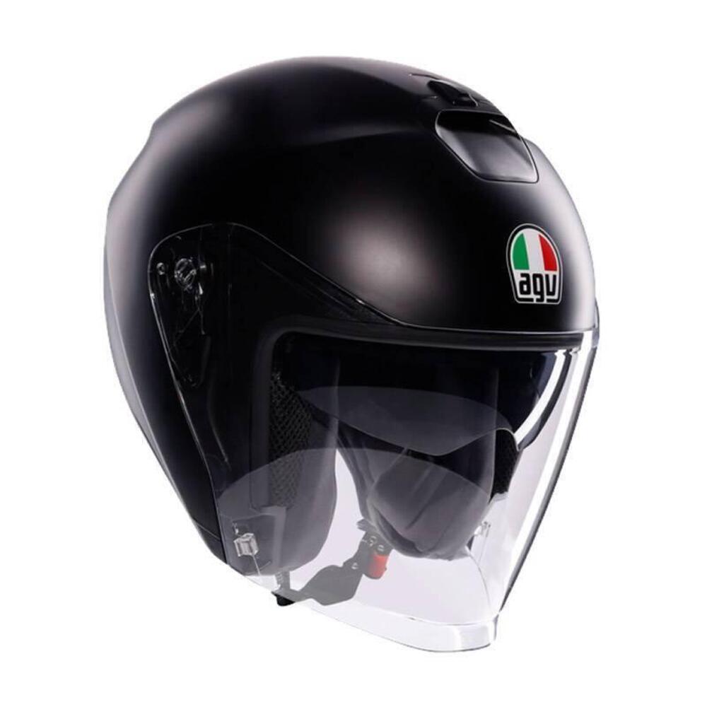 TRIMBOLIMOTO CASCO JET AGV IRIDES MONO MATT BLACK