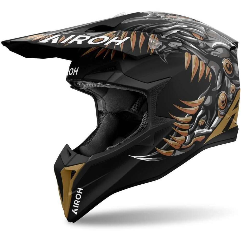 TRIMBOLIMOTO CASCO CROSS OFF-ROAD AIROH WRAAP CYBO