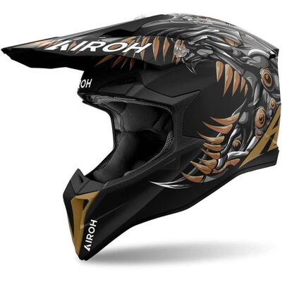 TRIMBOLIMOTO CASCO CROSS OFF-ROAD AIROH WRAAP CYBO