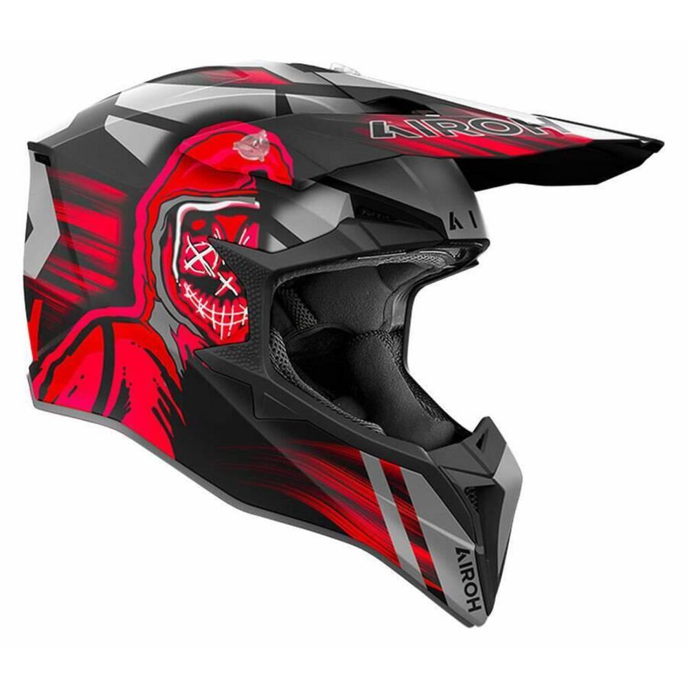 TRIMBOLIMOTO CASCO CROSS WRAAP CYBER RED – AIRWRC5 Airoh