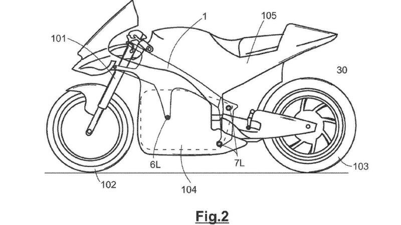 Dalla Honda NR500 alla recente domanda di brevetto Aprilia per un telaio composito carbonio-allumi