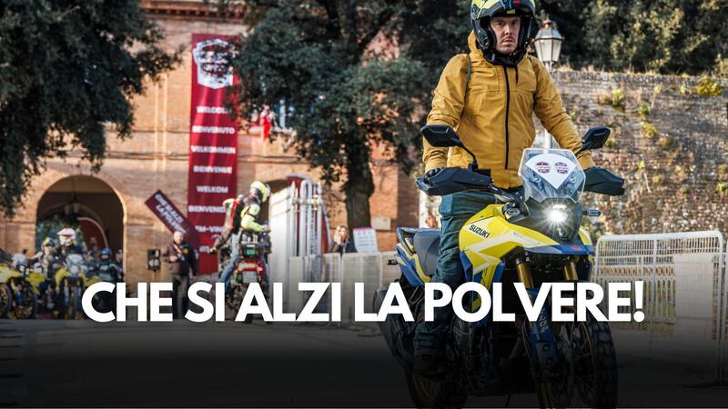 Che si alzi la polvere! Strade Bianche con la Suzuki V-Strom 800DE [VIDEO]