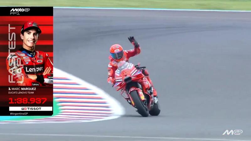 MotoGP 2025. GP di Argentina. FP1: Marc Marquez subito davanti a tutti, Pecco Bagnaia 16&deg; [RISULTATI]