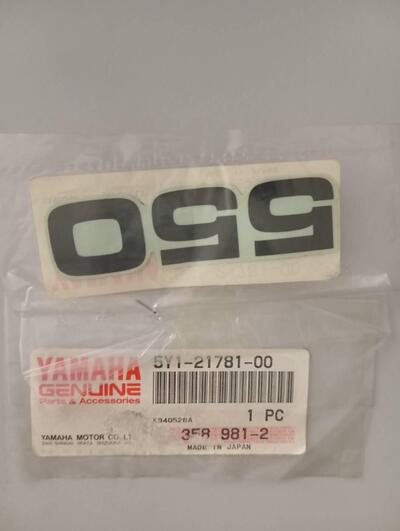 Scritta Yamaha XT 550