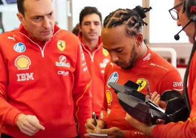 F1. Ferrari, negativo il debutto di Hamilton-Adami: Possiamo fare di meglio nei team radio