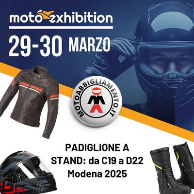 Motoabbigliamento ti invita a MotoExhibition Modena 2025