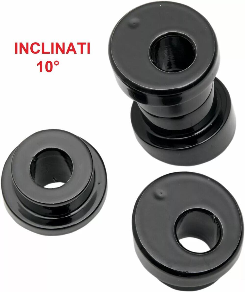Kit montaggio INCLINATO 10° riser rigido neri per La Choppers