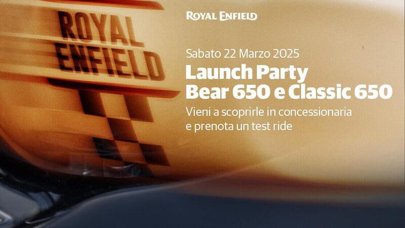 Royal Enfield Launch Party: la tua occasione per provare le nuove Bear 650 e Classic 650