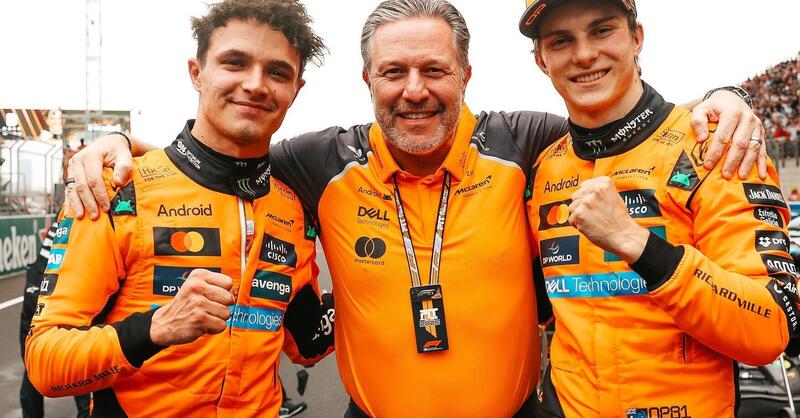 F1. GP Cina, dominio McLaren su Russell, Piastri: &quot;Voglio lottare per il titolo&quot;. Problemi per Norris