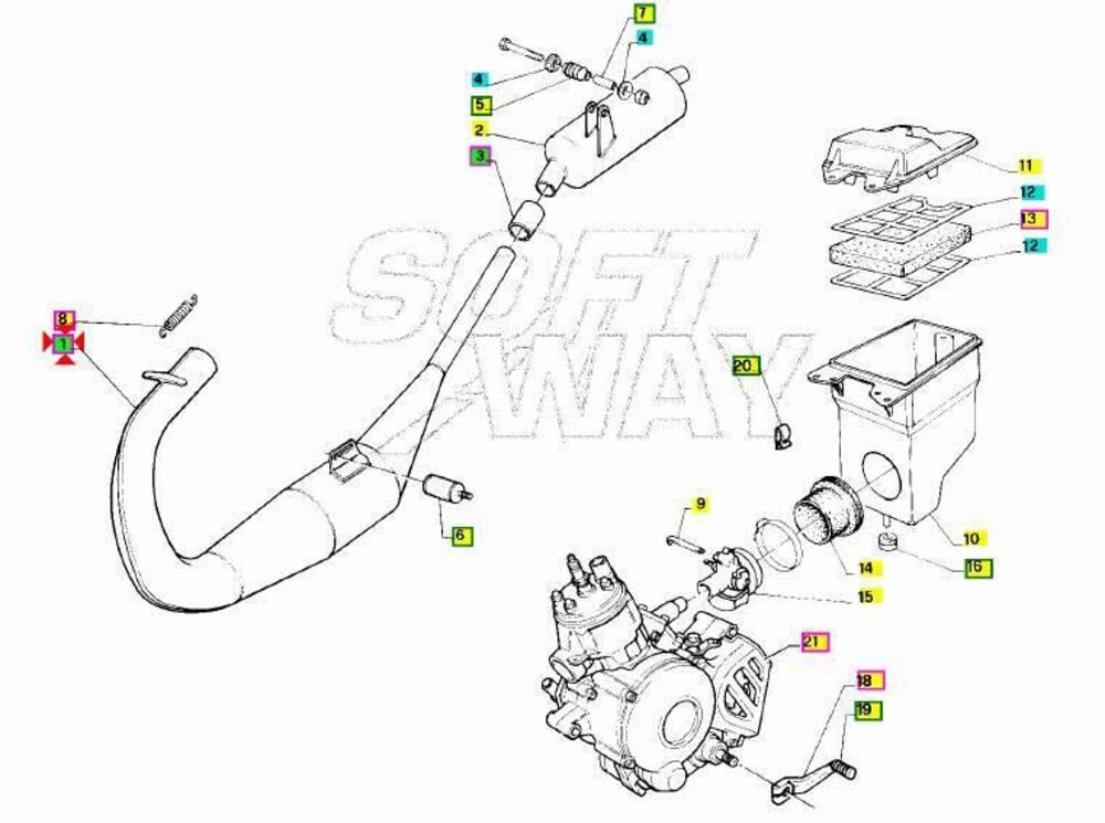 marmitta RS / EUROPA 50 Aprilia 1991/95 (6)
