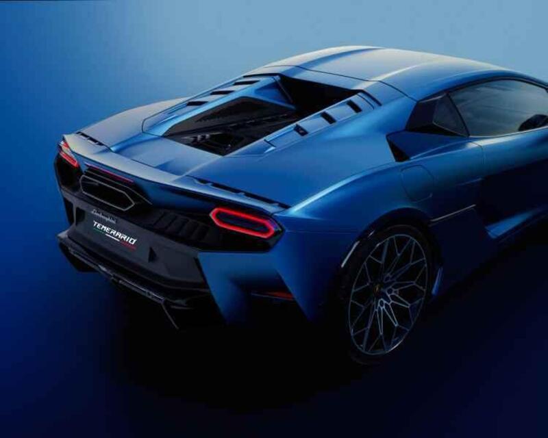 Il design posteriore della Lamborghini Temerario