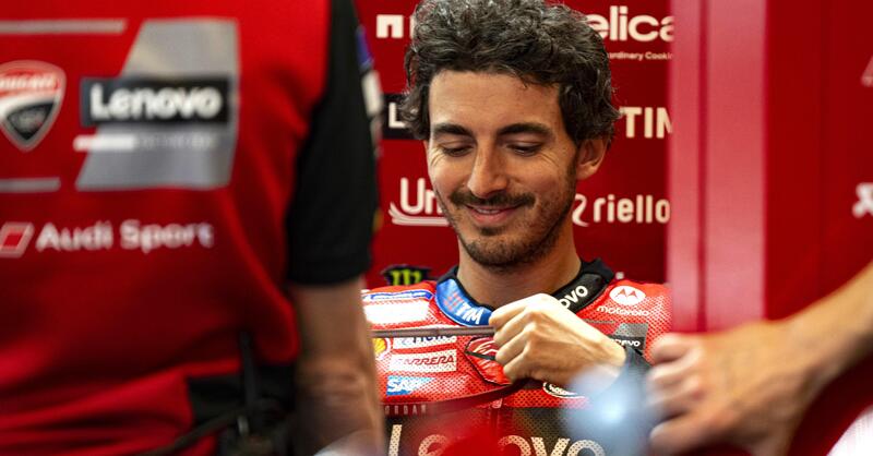 MotoGP 2025. GP delle Americhe. Pecco Bagnaia pu&ograve; accennare un sorriso: &quot;Marc Marquez non si aspettava di trovarmi l&igrave;&quot;