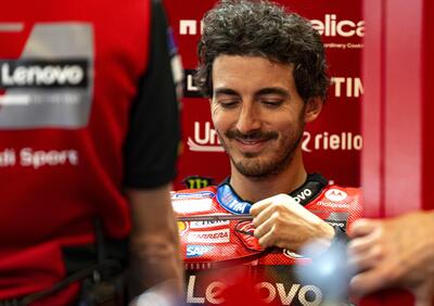 MotoGP 2025. GP delle Americhe. Pecco Bagnaia può accennare un sorriso: Marc Marquez non si aspettava di trovarmi lì