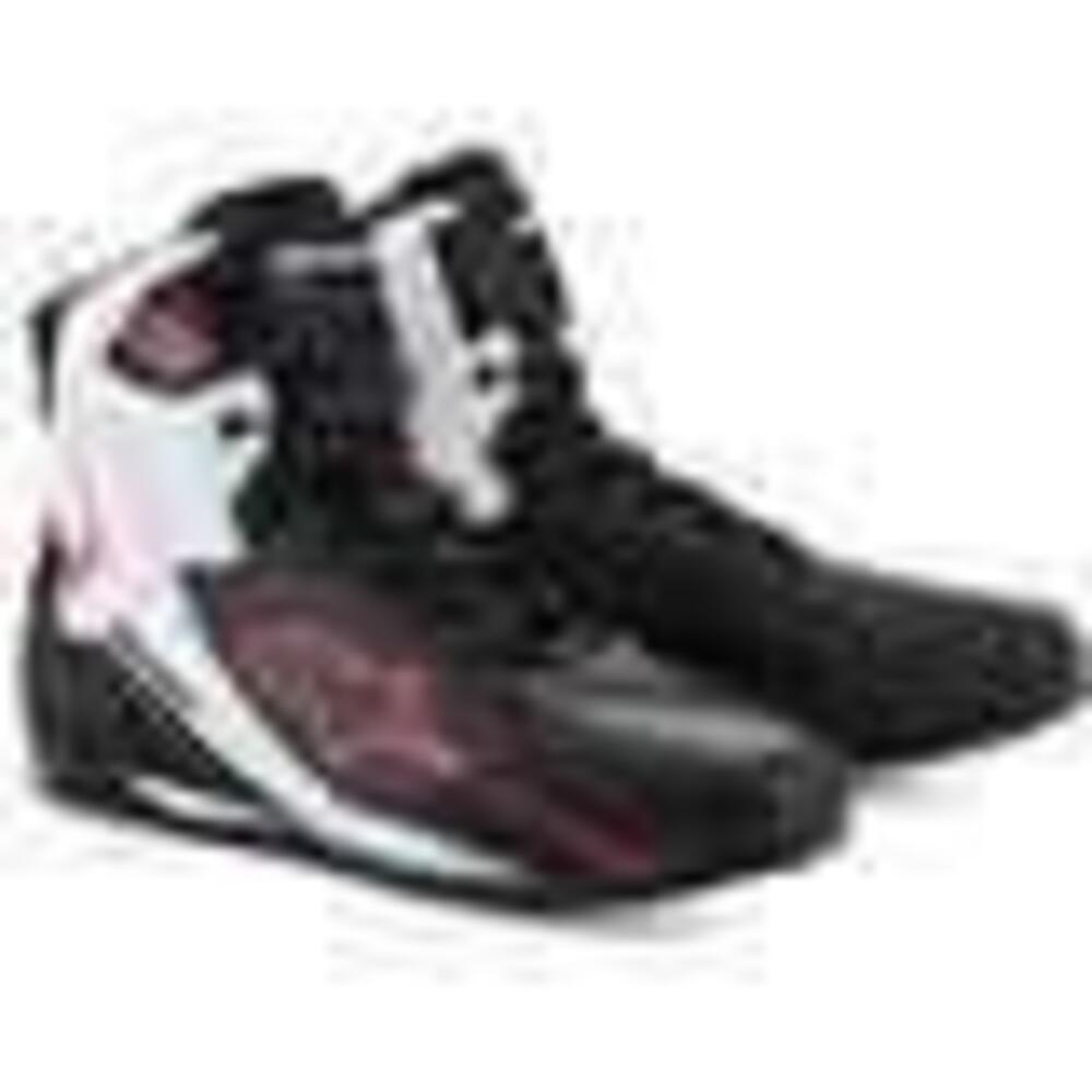 Scarpe moto Alpinestars Faster-4 nero bianco rosso