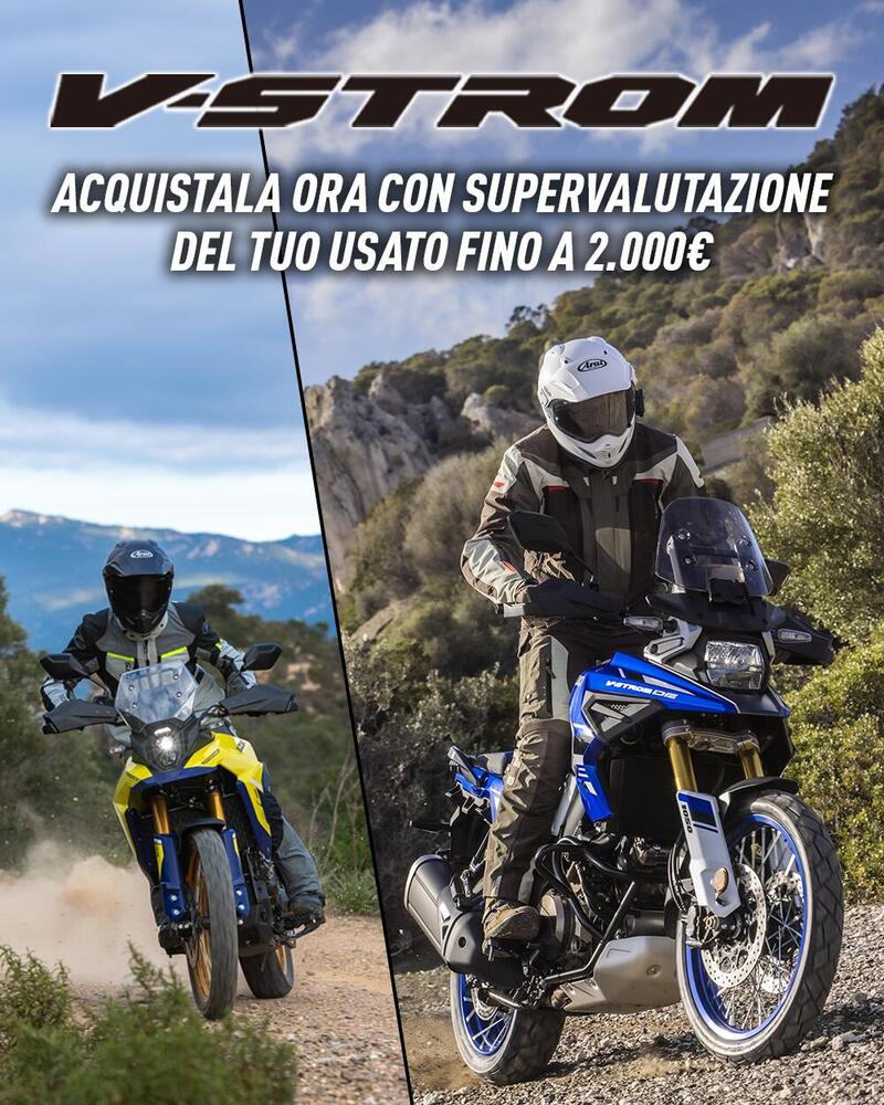 Suzuki: fino a 2.000 euro di supervalutazione sulla gamma V-Strom