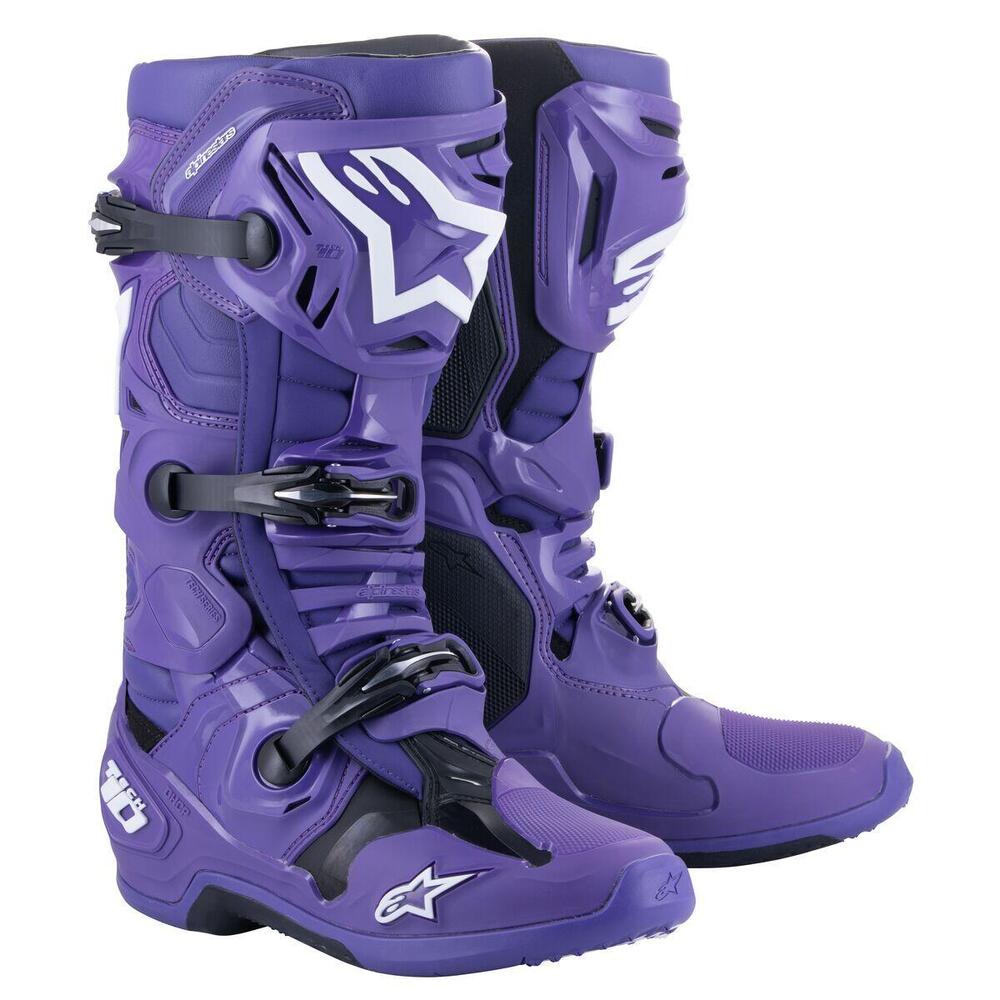 Stivali cross Alpinestars Tech 10 Nero Ultraviolet