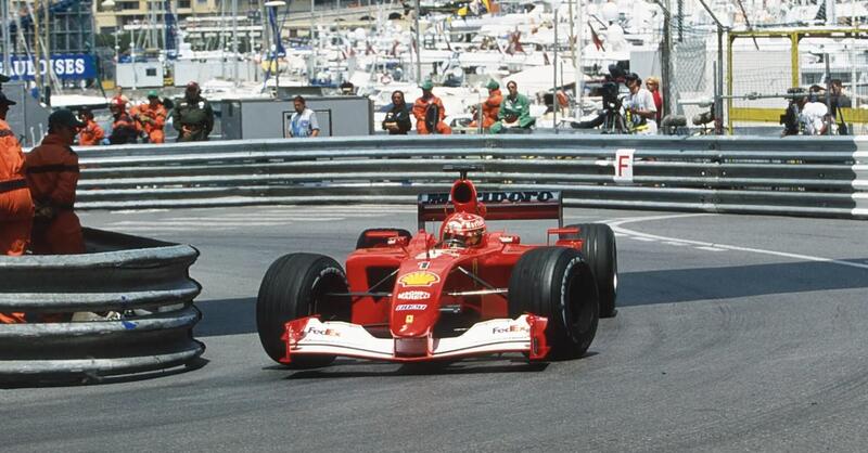 F1: la Ferrari F2001 di Schumacher rivive durante il GP di Monaco