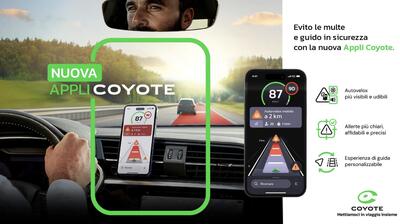 Coyote si rilancia in Italia, ma copre quasi tutta l'Europa, percorsi e autovelox in evidenza