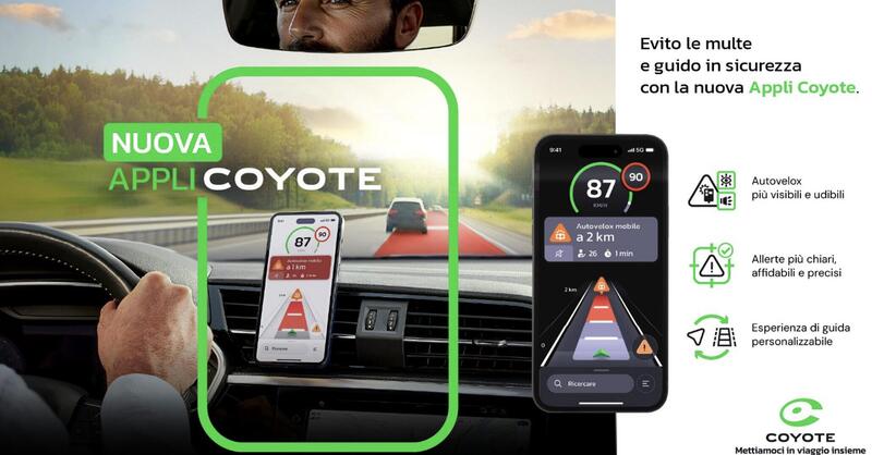 Coyote si rilancia in Italia, ma copre quasi tutta l&#039;Europa, percorsi e autovelox in evidenza
