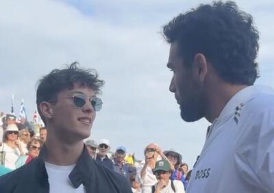 F1. Oliver Bearman e il divertente siparietto con Matteo Berrettini al Montecarlo Masters: ecco come ha spezzato il cuore al tennista