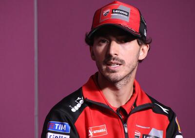 MotoGP 2025. GP del Qatar. Pecco Bagnaia: La pista è sporca, ma migliorerà. Mi aspetto Alex e Marc Marquez competitivi, Jorge Martin deve adattarsi 