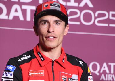 MotoGP 2025. GP del Qatar. Marc Marquez: Qui Pecco Bagnaia e Alex sono migliori di me. Metterai l'1 sul cupolino se torni campione?
