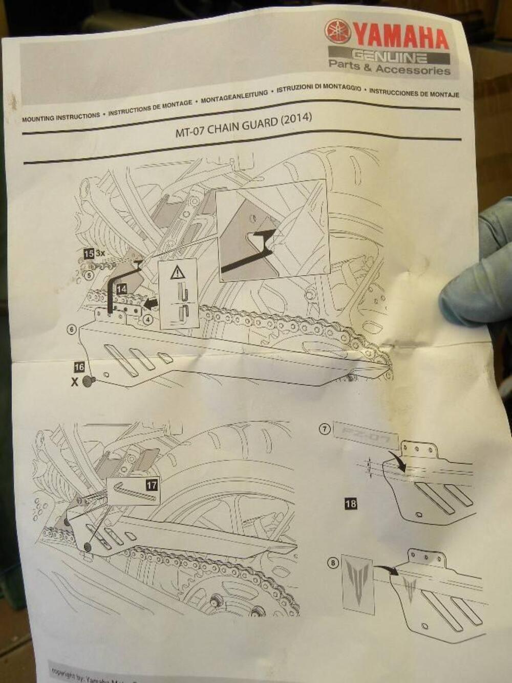 Kit Paracatena per Yamaha MT-07 (n.219) (6)