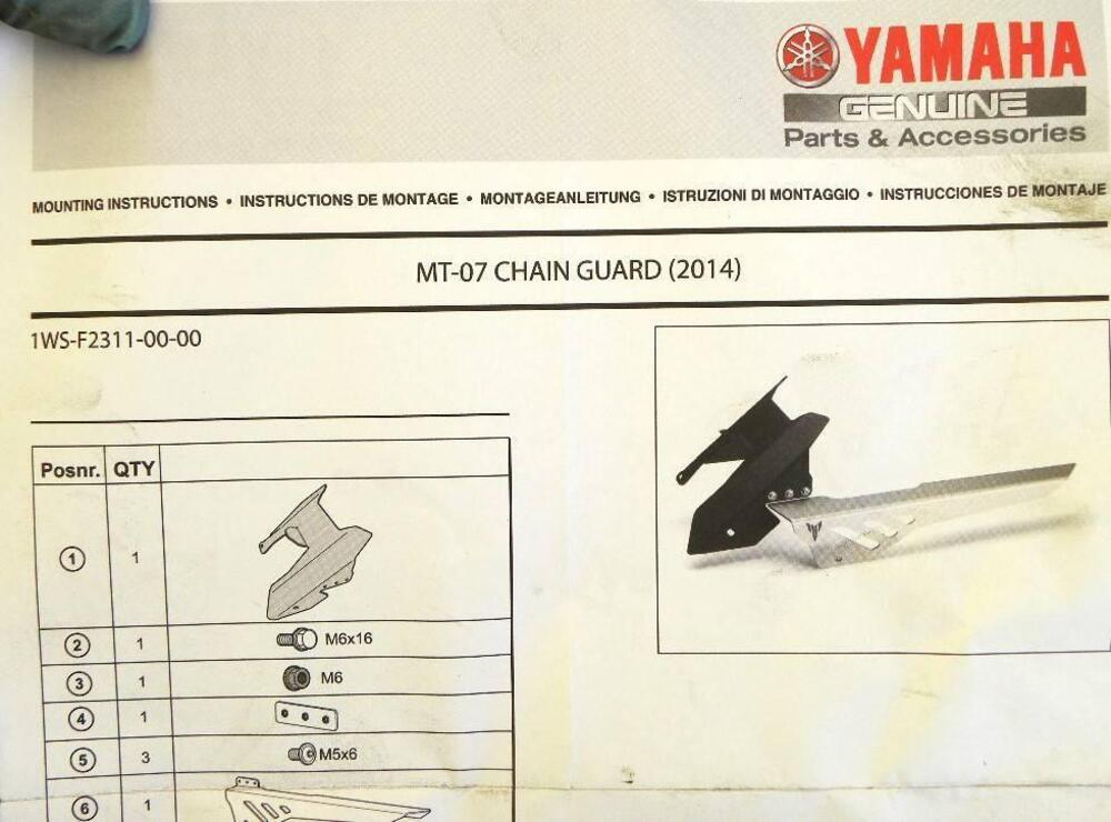 Kit Paracatena per Yamaha MT-07 (n.219) (10)