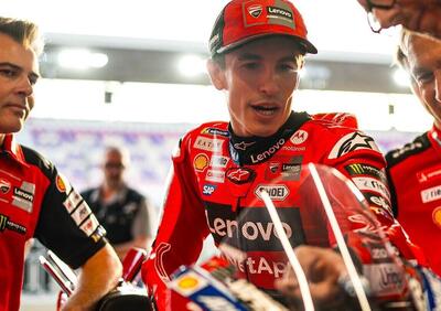 MotoGP. GP del Qatar. FP1: 1° Marc Marquez, 2° Fabio Di Giannantonio e 3° Pecco Bagnaia. 20° Martin. Ai box c'è Valentino Rossi! [RISULTATI]