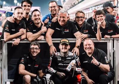 MotoGP 2025. GP del Qatar. Moto2: vince di forza Aron Canet, portandosi al primo posto nella classifica del campionato