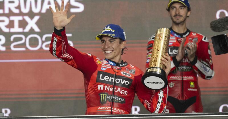 MotoGP 2025. GP del Qatar. Marc Marquez: &quot;Ho gestito la gara come volevo. Questo weekend &egrave; pi&ugrave; importante degli altri tre passati&quot;