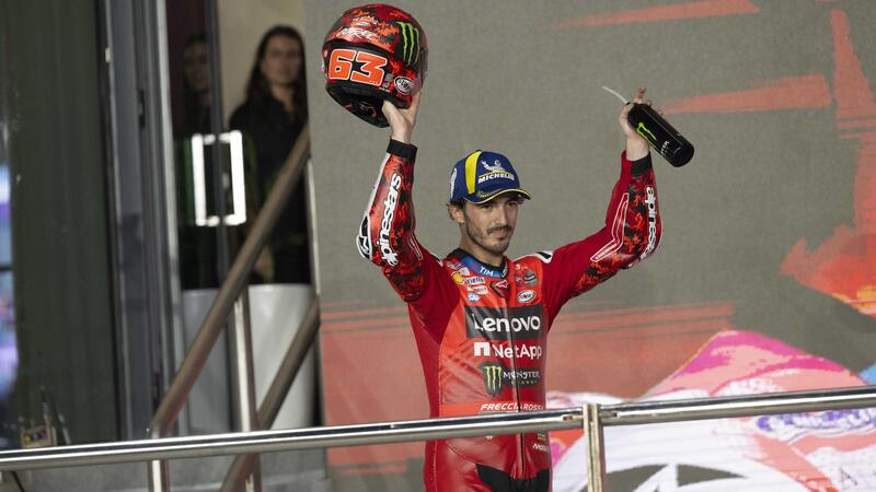 MotoGP 2025. GP del Qatar. Pecco Bagnaia sulla sua rimonta: &quot;Vorrei riuscire a fare anche il sabato quello che faccio la domenica&quot;