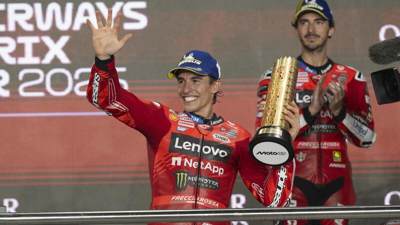 MotoGP 2025. GP del Qatar. Le foto pi&ugrave; belle della gara a Lusail [GALLERY]