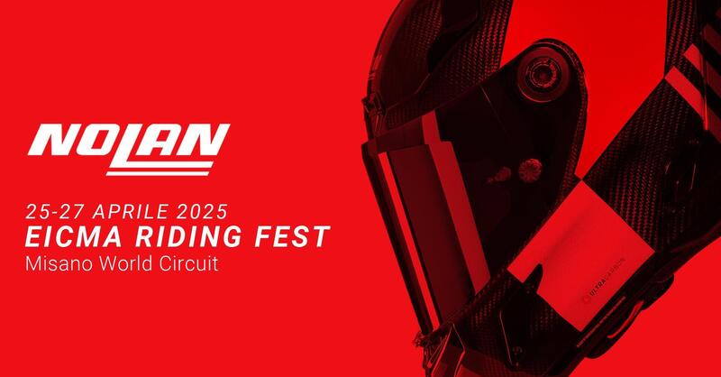 Anche Nolan all&rsquo;Eicma Riding Fest, dal 25 al 27 aprile a Misano