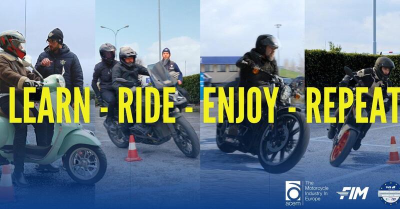 L&#039;allenamento continuo &egrave; la chiave della sicurezza su due ruote. Lo pensano anche ACEM e FIM