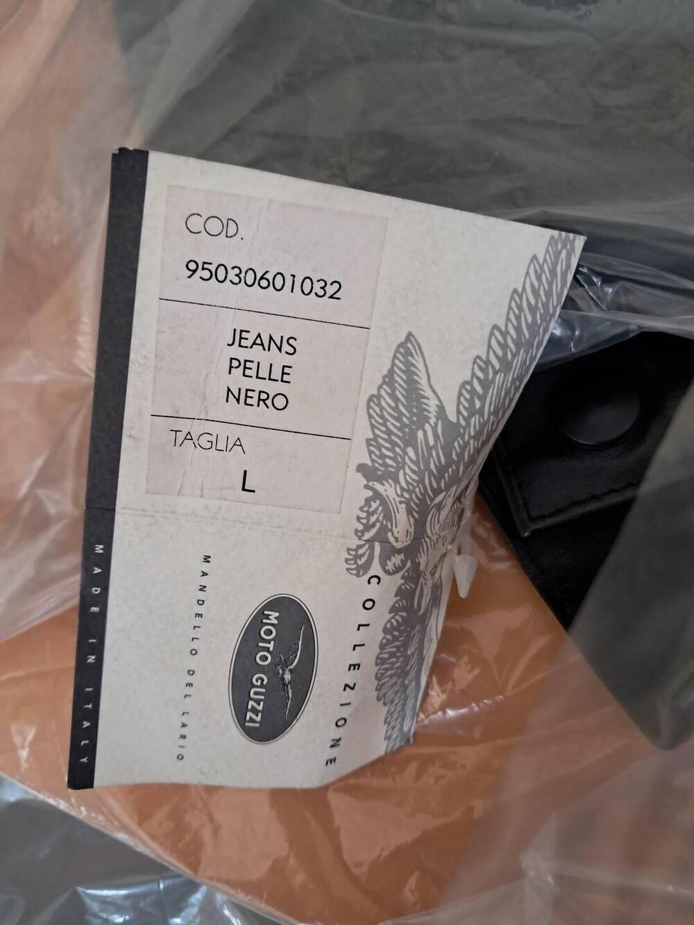 JEANS PELLE NERO MOTO GUZZI TG L (2)