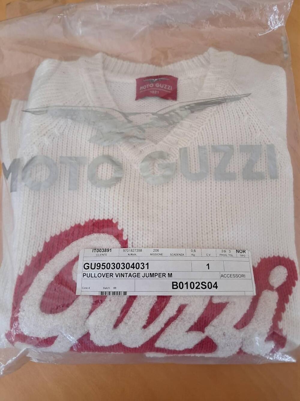 PULLOVER VINTAGE MOTOGUZZI DONNA TG M Moto Guzzi (2)