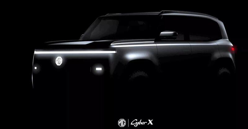 MG Cyber X: il teaser della nuova SUV supertech elettrica o ibrida