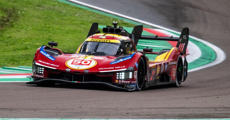 WEC. 6H di Imola, Libere 3: Ferrari al comando in mezzo al caos