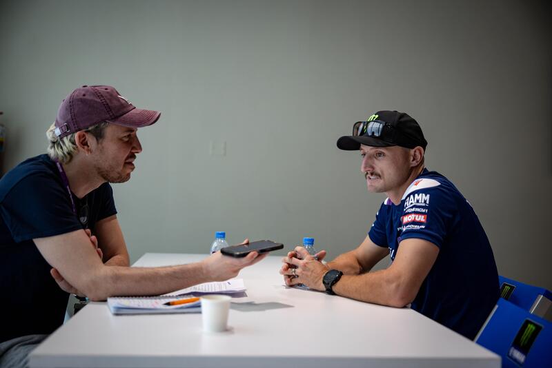 Un momento dell&#039;intervista