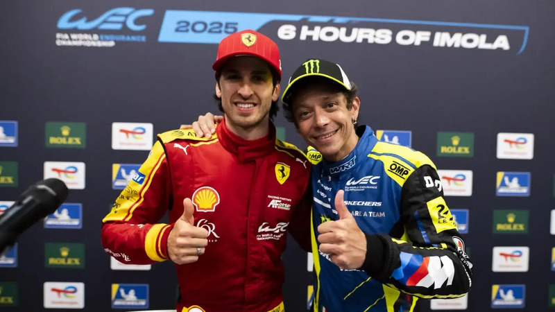 6H di Imola: pole Ferrari in Hypercar, ma &egrave; Valentino Rossi l&rsquo;eroe di casa in LMGT3